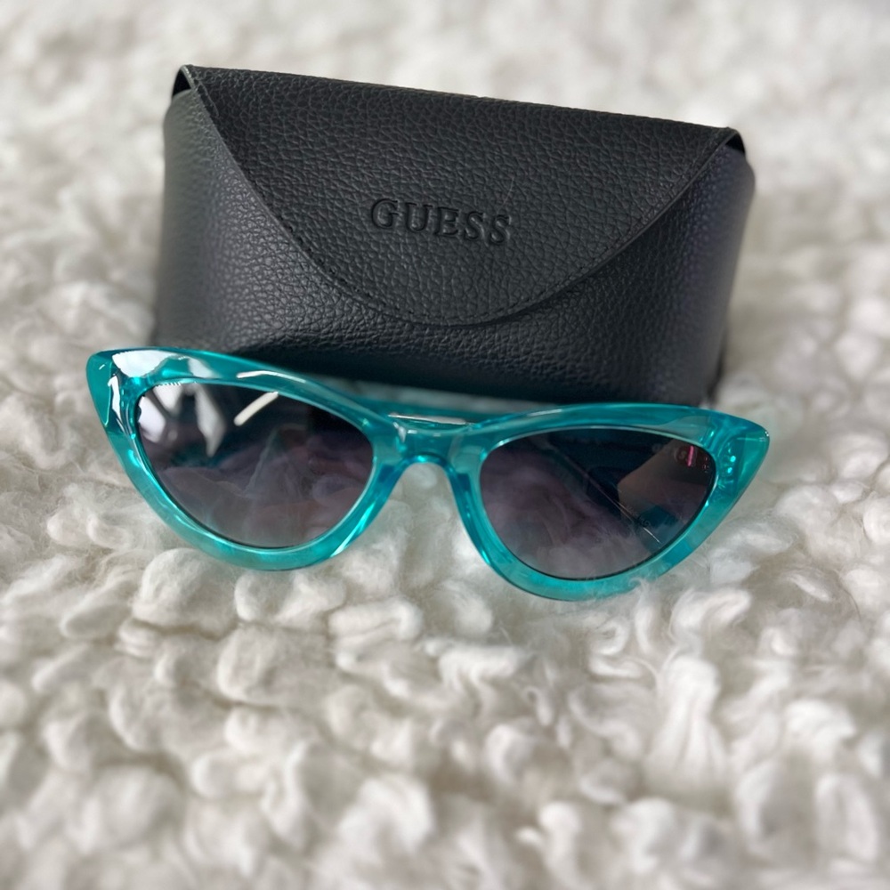 Guess Blue Cat-Eye Sunglasses - Picture 3 of 4